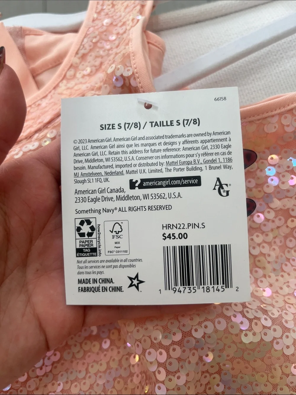 Girls American Girl x Something Navy Holiday Sequin Set - Picture 6 of 6